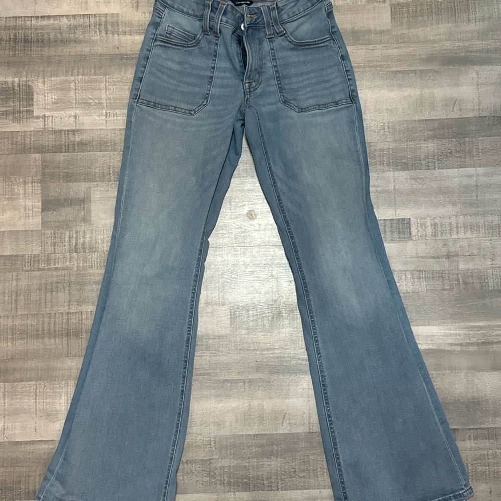 Aeropostale Light Blue Wide Leg Jeans
